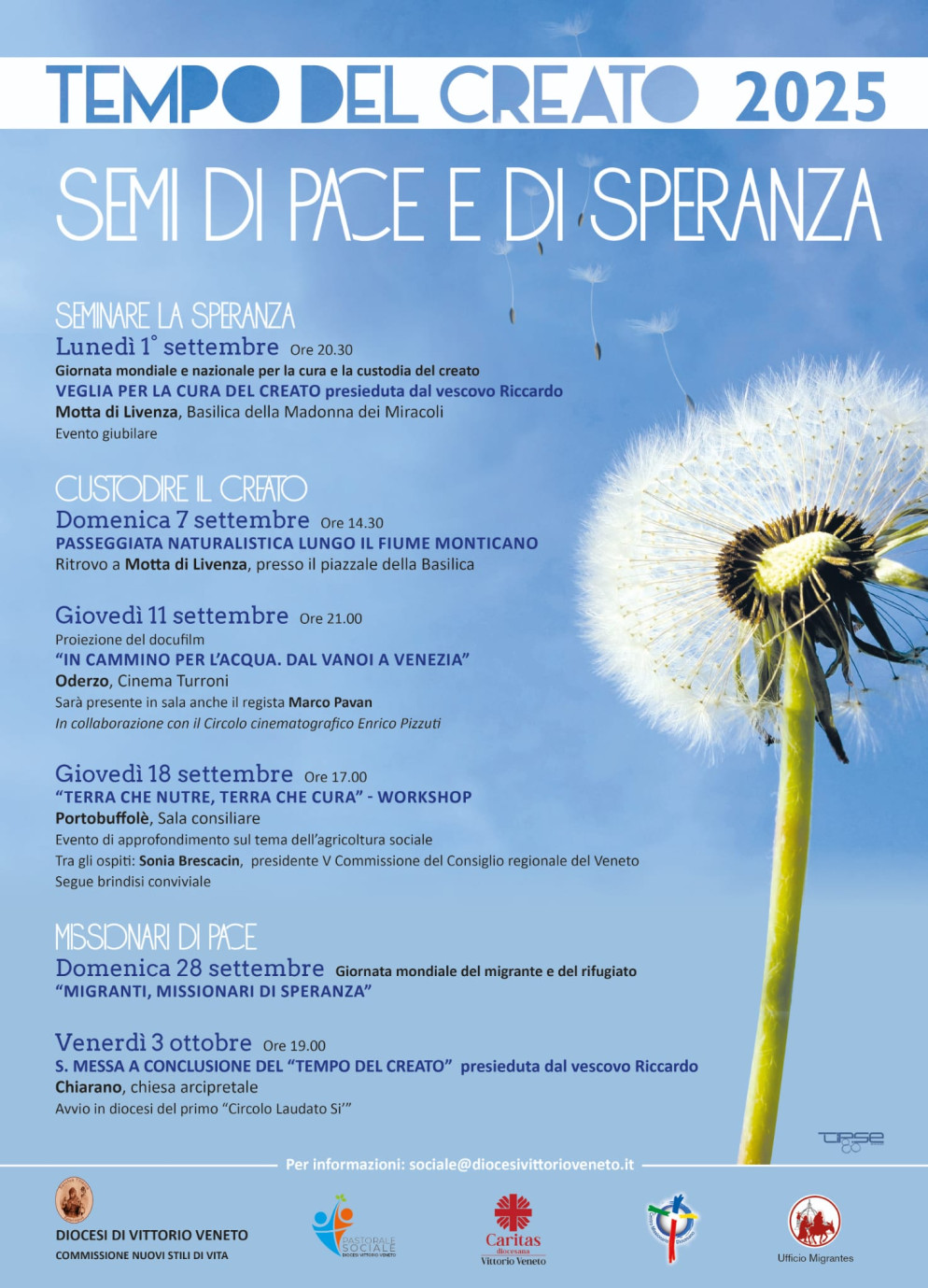 La locandina degli eventi