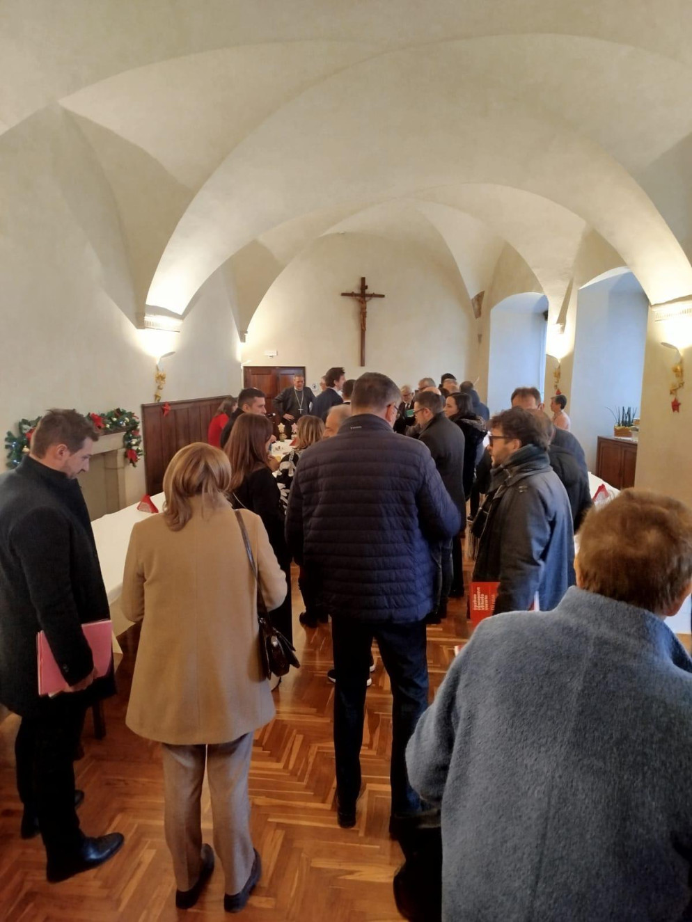 Il momento conviviale (foto Psl)